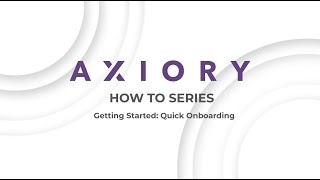 How to Register with Axiory [upl. by Reppiks244]