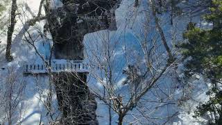 Rainbow Falls Tooley Pond Road Adirondacks Winter [upl. by Ytsirc]