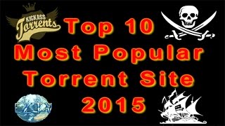 Top 10 Most Popular Torrent Sites of 2015 By TorrentFreak Video HD [upl. by Ahsenhoj738]