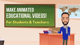 How to create Animated Educational Videos Easy Animation Tutorial for school projects Assignments [upl. by Hahsi]