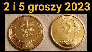 2 i 5 groszy 2023 wasze zdjęcia monet jaki nakład w co inwestować w 2023 Styczeń 2023 [upl. by Aiekam]