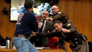 Larry Nassar victims father attempts attack in court [upl. by Fabiano859]