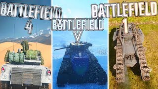 TANK COMBAT in BF5 vs BF1 vs BF4 WHO WON  Battlefield 5 Tank Combat Gameplay [upl. by Yelyab]