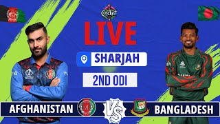 Bangladesh vs Afghanistan Live 2nd ODI  AFG vs BAN LIVE Match Today  BAN batting live score update [upl. by Reeves]