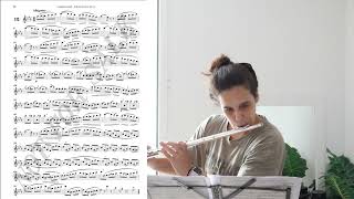 G Gariboldi Op 132 20 studies for flute  12 Allegretto [upl. by Nova]