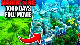 I Survived 1000 Days in HARDCORE Minecraft FULL MOVIE [upl. by Sharla926]