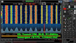 28092023 0708UTC Tropo Yumor FM BLR 910MHz 724km [upl. by Nnylyrehc]