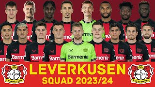 BAYER LEVERKUSEN Squad Season 202324  Bayer Leverkusen  FootWorld [upl. by Cesare80]