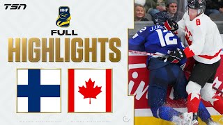 Finland vs Canada FULL HIGHLIGHTS  2024 World Junior Championship [upl. by Lassiter]