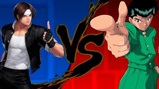 Mugen Battle 24 Kyo Kusanagi VS Yusuke Uremeshi kingoffighters kof vs yuyuhakusho ghostfighter [upl. by Corbet]