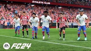 FC24  Athletic Club vs Barcelona  Spanish Copa del Rey Predictions  FC24 Gameplay [upl. by Paul]