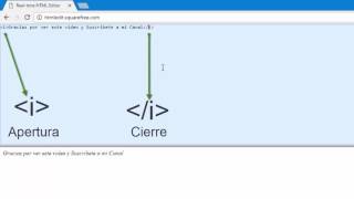 HTML Etiqueta i [upl. by Elamrej]