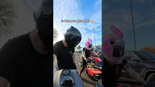 Was that W Rizz 😅 motorcycle fyp yamaha r7 bikelife couple biketok booktok bikergirl [upl. by Padgett]