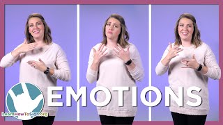 Learn How To Sign Feelings and Emotions in ASL [upl. by Shore]