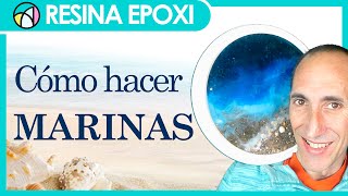 🌊 HACER UNA MARINA ⛱️ con Resina Epoxi ☀️ PINTAR PASO A PASO [upl. by Quenna]