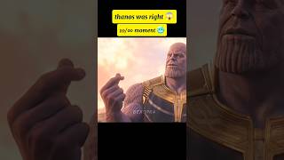 thanos was right😱avengers thanos shortsfeed [upl. by Hairas]