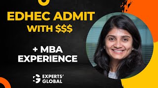 EDHEC admit with scholarship and MBA experience  Keerthi’s success story [upl. by Amabil]