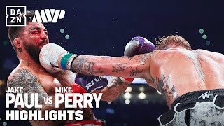 FIGHT HIGHLIGHTS  JAKE PAUL VS MIKE PERRY [upl. by Hudis766]