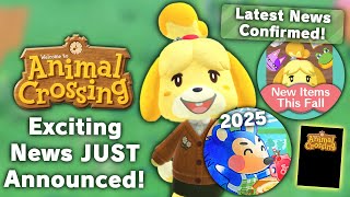 Exciting News JUST Announced For Animal Crossing Players [upl. by Eeloj]