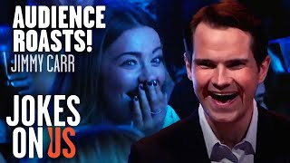 Jimmy Carr Absolutely Roasts The Audience  Jokes On Us [upl. by Sayette]