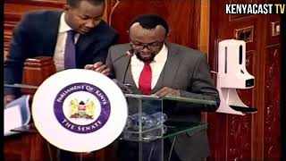 Lawyer Ndegwa Njiru presents Meru Countys legal team in the Senate prior to the impeachment hearing [upl. by Oirazan759]