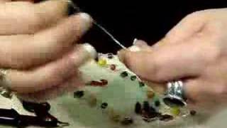 How to Make a Crochet Necklace  Beaded Jewelry [upl. by Lawtun]