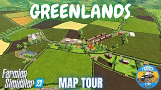 GREENLANDS  Map Tour  Farming Simulator 22 [upl. by Enaled530]