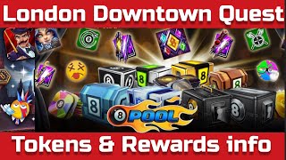 Upcoming London Downtown Quest in 8 Ball Pool Tokens amp Rewards info [upl. by Anyk]