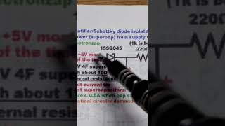 2nd Basic Rechargeable Backup Power 4F Supercapacitor with Internal Resistance and Schottky Diode [upl. by Palmore]