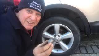 How to remove locking wheel nut with the spinning ring with out the key tool [upl. by Ainoyek407]