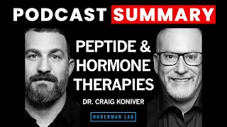 Dr Craig Koniver Peptide amp Hormone Therapies for Health Performance amp Longevity  Huberman Lab [upl. by Aicerg]