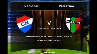 Nacional P vs Palestino  Libertadores 2024  Fase 3 Ida  Encuentro Completo [upl. by Aline934]