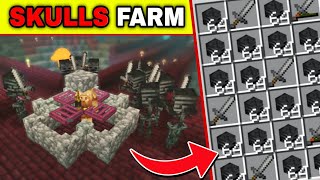 SIMPLE 120 WITHER SKELETON Farm Tutorial for Minecraft Bedrock amp PE Easy Tutorial [upl. by Wimsatt]