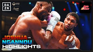 KNOCKOUT CHAOS  Anthony Joshua vs Francis Ngannou Fight Highlights [upl. by Tedman]