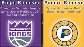 Regrading the Tyrese HaliburtonDomantas Sabonis trade between the Pacers amp Kings  NBA Crosscourt [upl. by Naraa]