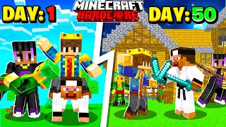 SURVIVING 100 DAYS In HARDCORE Minecraft With Friends 😰 [upl. by Germain920]