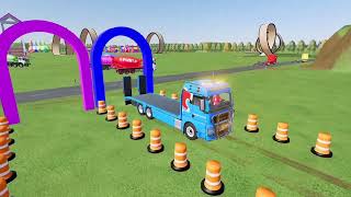 Truck Transport  Baby Truck Cartoon Video  Children Truck Cartoon Wala Dikhao [upl. by Itoyj808]