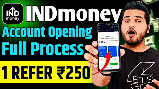 How To Open INDmoney Demat Account  INDmoney Demat Account Opening Full Process  Refer And Earn [upl. by Yanej]