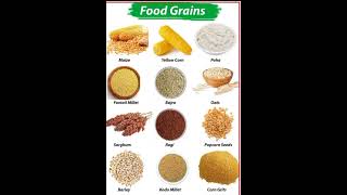 Food grains name in Englishshortviral youtubeshorts [upl. by Dittman]