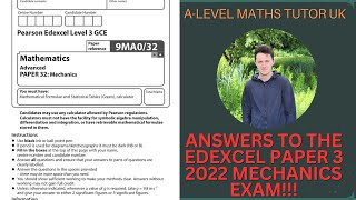 How to answer the HARDEST Paper 3 Edexcel 2022 Alevel MECHANICS Question Projectiles [upl. by Witkin]