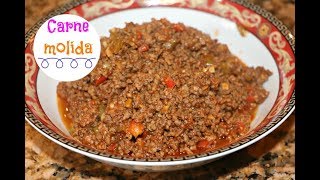 Carne molida  Picadillo  estilo Dominicano Ros Emely [upl. by Nodnarbal985]