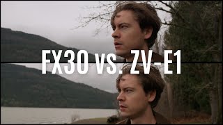 Sony FX30 vs Sony ZVE1  Video Quality Test Comparison 4K [upl. by Kyriako]