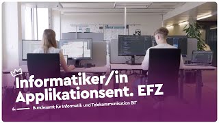 Entwickeln und testen als Informatiker EFZ Applikationsentwicklung  BIT  Lehrstellenvideo  Yousty [upl. by Lathe]