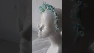 Handmade Flower headband silk accessories [upl. by Gipps]