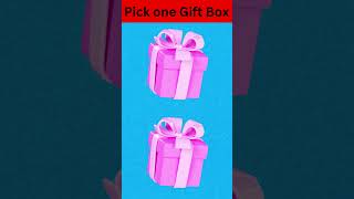 pick one gift box giftbox challenge goodvsbad viralshort [upl. by Audy723]