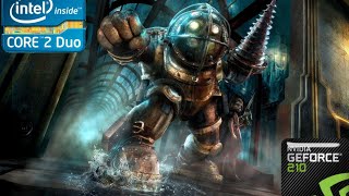 Bioshock benchmark Core 2 Duo E7300 GT 210 All high setting [upl. by Lamhaj957]