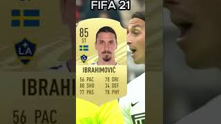 Ibrahimovic fifa card evoulution [upl. by Aihsenyt]