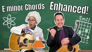 E minor Chord Variations Em Color Chords [upl. by Airdnazxela185]