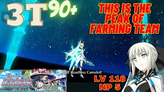 Farming with Morgan LV 118 NP5 ‼️3 Turn Farming Water Monster Monster Crisis FGO [upl. by Suehtomit]