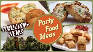 Party Food Ideas  Quick And Easy To Make Party Starters  Snack  Dips Recipe [upl. by Nagy]